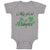 Baby Clothes My First Patrick's Day Irish Clover Baby Bodysuits Cotton