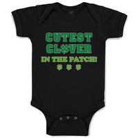 Baby Clothes Cutest Clover in The Patch St Patrick's Day Baby Bodysuits Cotton