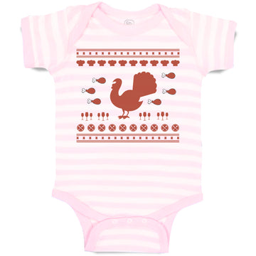 Baby Clothes Turkey Thanksgiving B Baby Bodysuits Boy & Girl Cotton