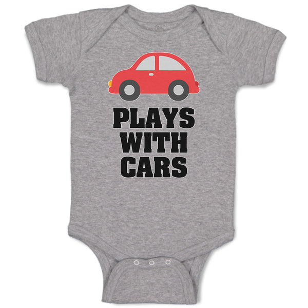 Baby Clothes Plays with Cars An Red Cute Little Kid's Toy Car Baby Bodysuits