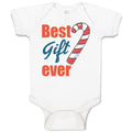 Baby Clothes Best Gift Ever Christmas Candy Canes Baby Bodysuits Cotton