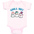 Baby Clothes Chill out Snow Dolls with Cap and Mufflar Baby Bodysuits Cotton