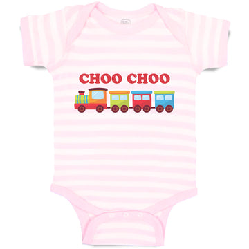 Baby Clothes Choo Choo Kid's Toy Train Baby Bodysuits Boy & Girl Cotton