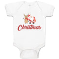 Baby Clothes Christmas Celebration with Santa Claus and Deer Animal Cotton