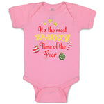 Baby Clothes It's Most Sparkly Time Year with Star Decoration Items Cotton