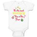 Baby Clothes It's Most Sparkly Time Year with Star Decoration Items Cotton