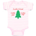 Baby Clothes Looks Great Little Lotta Full Lotta Sap with Green Pine Tree Cotton