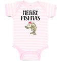 Baby Clothes Merry Fishmas Baby Bodysuits Boy & Girl Newborn Clothes Cotton