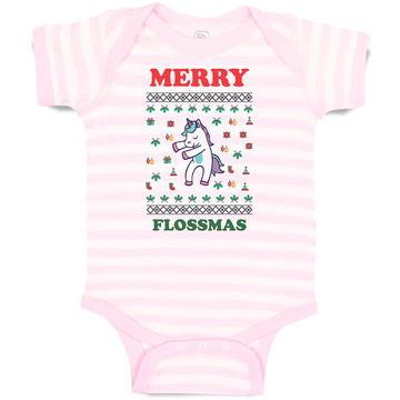 Baby Clothes Merry Flossmas Baby Bodysuits Boy & Girl Newborn Clothes Cotton