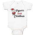 Baby Clothes Pyper's 1St Christman with Santa Claus Baby Bodysuits Cotton