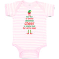 Baby Clothes Best Way Spread Christmas Cheer Singing Loud for All Hear Cotton