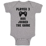 Baby Clothes Player 3 Has Joined The Game with Joystick Baby Bodysuits Cotton