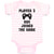 Baby Clothes Player 3 Has Joined The Game with Joystick Baby Bodysuits Cotton