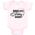 Baby Clothes Abuelo's Fishing Buddy Fish and Fishing Net Baby Bodysuits Cotton