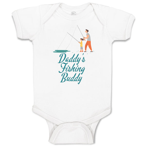 Baby Clothes Daddy's Fishing Buddy Father and Daughter with Fishing Net Cotton