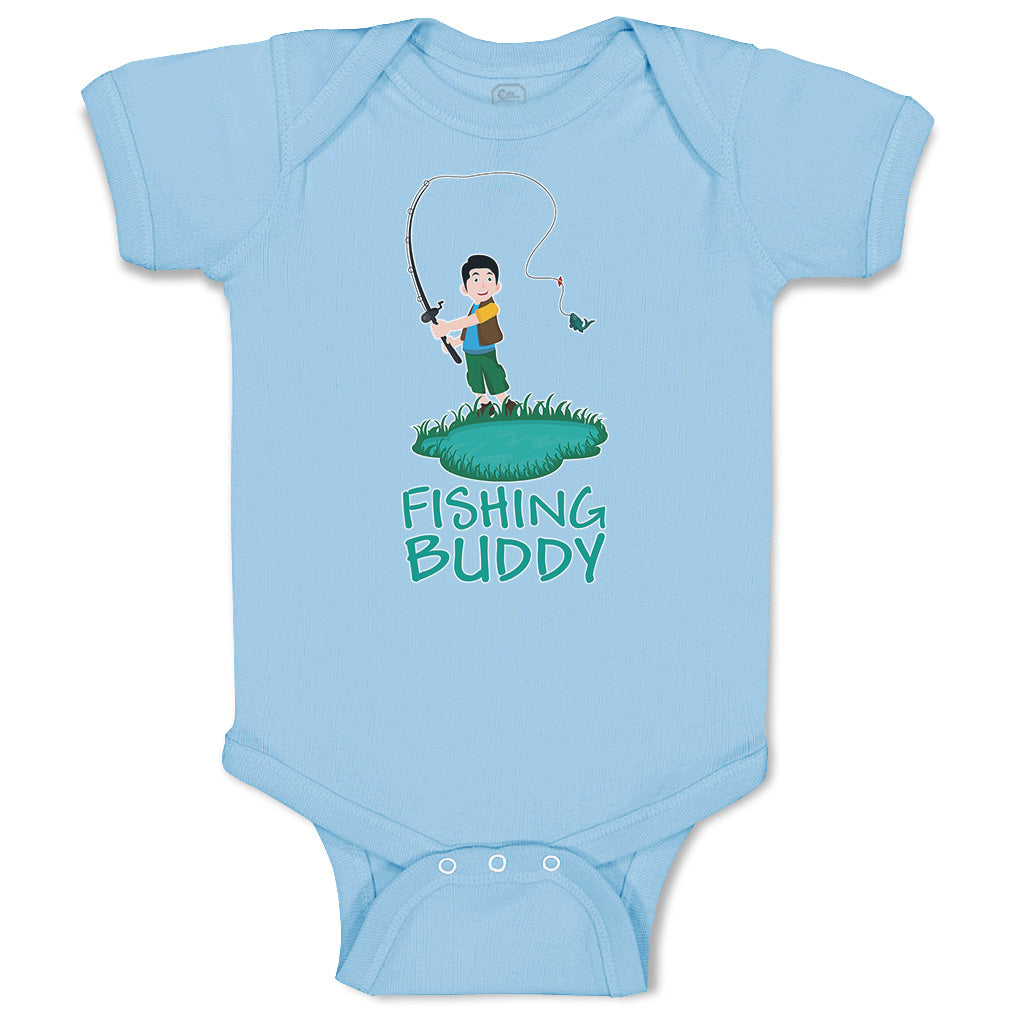 Daddy's Fishing Buddy Outfit, Baby Boy Fish Outfit, Baby Boy