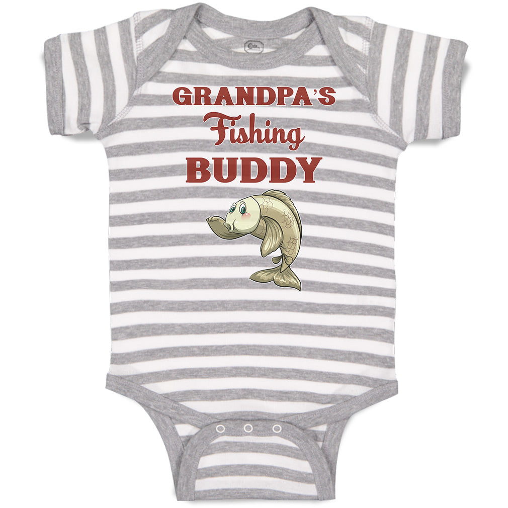 Grandpa's Fishing Buddy Baby Onesie® Fishing Kids Shirt Gift for Grandpa