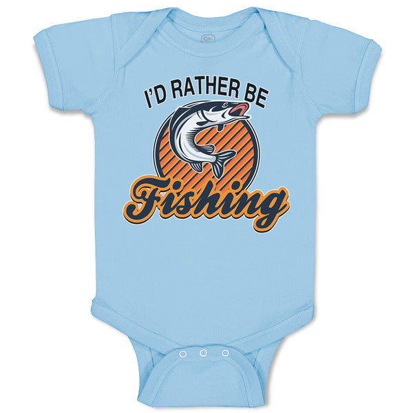 Cute Rascals® Baby Clothes I'D Rather Be Fishing Baby Bodysuit
