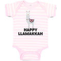 Baby Clothes Happy Llamakkah Domestic Animal Alpacas Baby Bodysuits Cotton