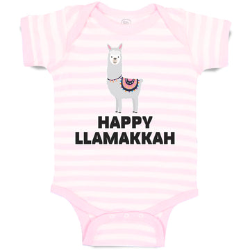 Baby Clothes Happy Llamakkah Domestic Animal Alpacas Baby Bodysuits Cotton