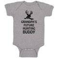 Baby Clothes Grandpa's Future Hunting Buddy Wild Animal Deer with Horn Cotton