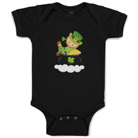 Baby Clothes Leprechaun Money St Patrick's Day Baby Bodysuits Boy & Girl Cotton