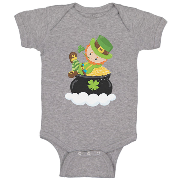 Baby Clothes Leprechaun Money St Patrick's Day Baby Bodysuits Boy & Girl Cotton