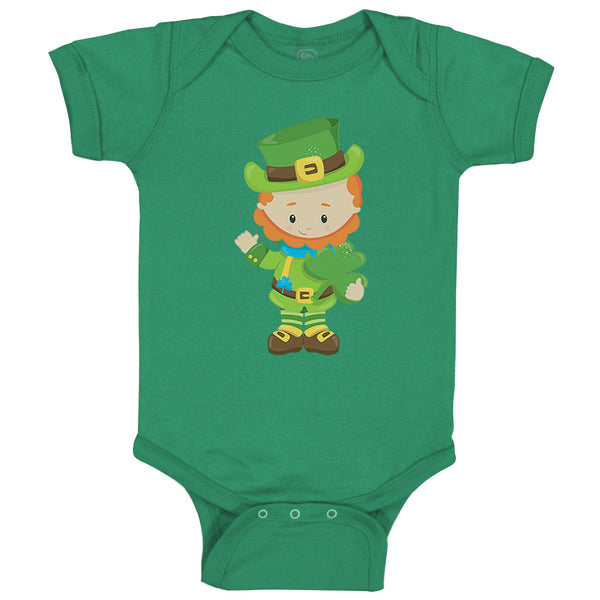 Baby Clothes Leprechaun Clover A St Patrick's Day Baby Bodysuits Cotton