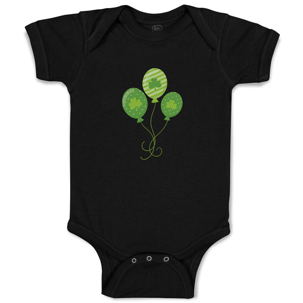 Baby Clothes Irish Clover Balloons St Patrick's Day Baby Bodysuits Cotton