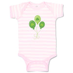 Baby Clothes Irish Clover Balloons St Patrick's Day Baby Bodysuits Cotton