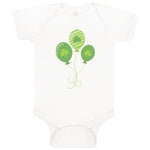 Baby Clothes Irish Clover Balloons St Patrick's Day Baby Bodysuits Cotton