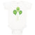 Baby Clothes Irish Clover Balloons St Patrick's Day Baby Bodysuits Cotton