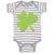 Baby Clothes Light Green Clover St Patrick's Day Baby Bodysuits Cotton