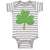 Baby Clothes Dark Green Clover St Patrick's Day Baby Bodysuits Boy & Girl Cotton