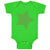 Baby Clothes Dark Green Star St Patrick's Day Baby Bodysuits Boy & Girl Cotton