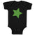 Baby Clothes Dark Green Star St Patrick's Day Baby Bodysuits Boy & Girl Cotton