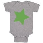 Baby Clothes Dark Green Star St Patrick's Day Baby Bodysuits Boy & Girl Cotton