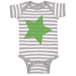 Baby Clothes Dark Green Star St Patrick's Day Baby Bodysuits Boy & Girl Cotton