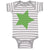 Baby Clothes Dark Green Star St Patrick's Day Baby Bodysuits Boy & Girl Cotton