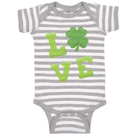 Baby Clothes Love Clover Holidays and Occasions St Patrick's Day Baby Bodysuits