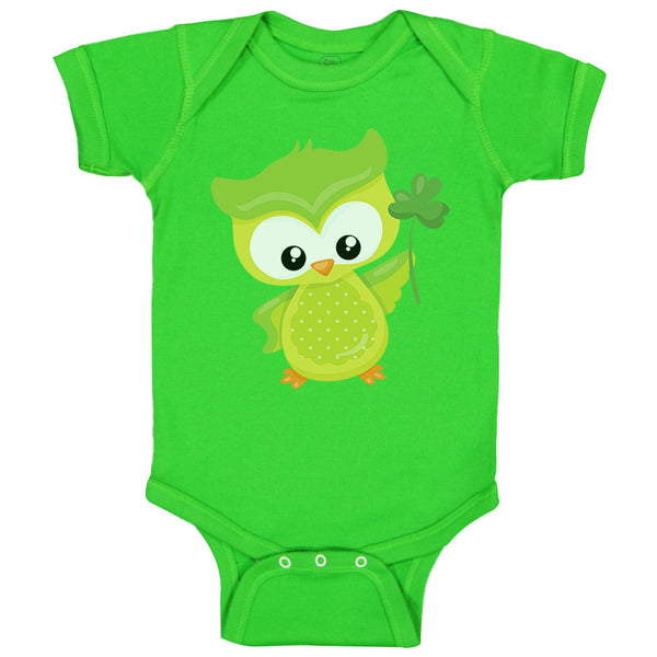 Baby Clothes Leprechaun Owl Clover St Patrick's Day Baby Bodysuits Cotton