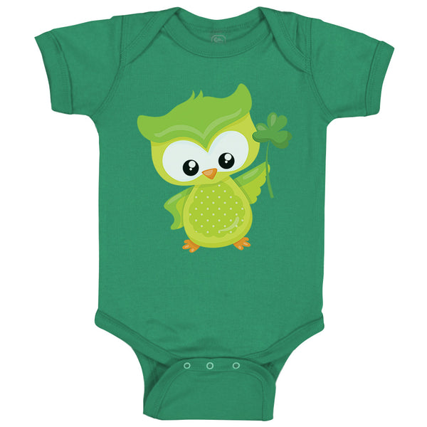 Baby Clothes Leprechaun Owl Clover St Patrick's Day Baby Bodysuits Cotton