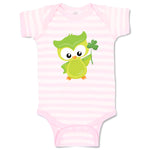 Baby Clothes Leprechaun Owl Clover St Patrick's Day Baby Bodysuits Cotton