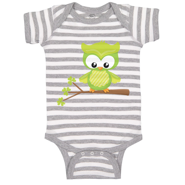 Baby Clothes Leprechaun Owl Branch St Patrick's Day Baby Bodysuits Cotton