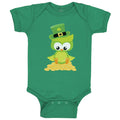 Baby Clothes Leprechaun Owl Money St Patrick's Day Baby Bodysuits Cotton