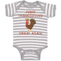 Baby Clothes Make Thanksgiving Great Again Baby Bodysuits Boy & Girl Cotton