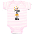 Baby Clothes I Paused My Game to Be Here Baby Bodysuits Boy & Girl Cotton