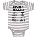 Baby Clothes Level 1 Human Baby Bodysuits Boy & Girl Newborn Clothes Cotton