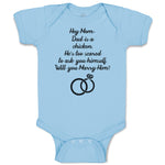 Baby Clothes Hey Mom Dad Chicken. He's Scared Ask Himself. Marry Him Cotton
