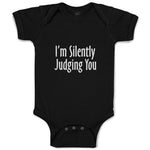 Baby Clothes I'M Silently Judging You Baby Bodysuits Boy & Girl Cotton